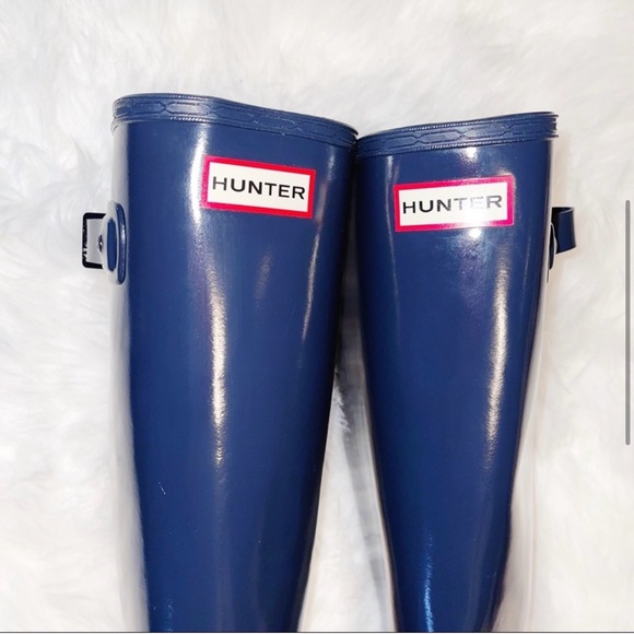 Hunter
TALL NAVY GLOSS BOOTS SIZE 8 - Picture 4 of 12